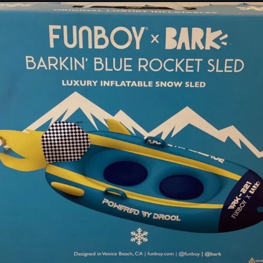 Bark Box Dog Sled!! NEW in box! 250 pound weight limit!!